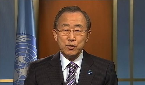 联合国秘书长潘基文贺信