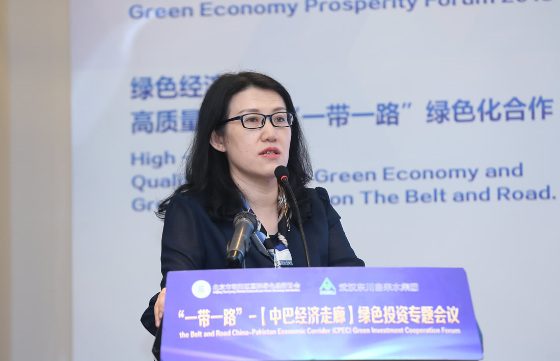 商务部国际贸易经济合作研究院副院长张威女士发表了题为“中国企业的海外可持续发展”的主题报告