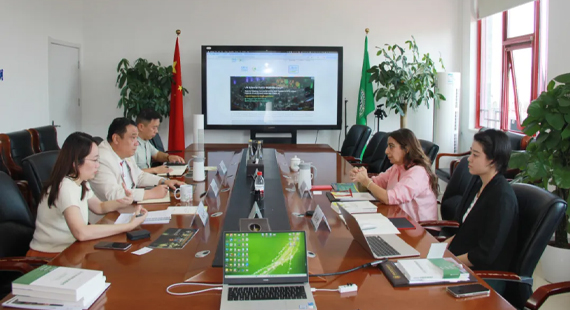 IGEA Global News|Shereen Zorba Executive Secretary of UNSPBF visited IGEA and spoke with Jihai Deng on plans of COP 30